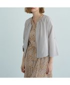 【イェッカ ヴェッカ/YECCA VECCA】のノーカラータックブルゾン 人気、トレンドファッション・服の通販 founy(ファニー) ファッション Fashion レディースファッション Fashion for Women アウター Coat / Outerwear Collection レディースジャケット・軽アウター Jackets ブルゾンジャケット・スポーティアウター Blouson Jackets シンプル Simple, Minimal ジャケット Jacket, Outerwear フロント Front, Front Design ブルゾン Blouson, Bomber Jacket ポケット Pocket, Pocket Detail リネン Linen, Linen Fabric ロールアップ Roll-Up, Cuffed Hem 夏 Summer 春 Spring S/S・春夏 SS, Spring/Summer, Warm Season thumbnail Gray Beige|ID: prp329100004573414 ipo3291000000033431963
