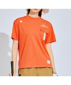 【ピーダブリュサーキュラス/PW CIRCULUS】の【吸水速乾 / UV遮蔽率96.3% UVカット / ストレッチ】【WOMEN】ポケットモックT オレンジ系|ID: prp329100004573424 ipo3291000000032367672