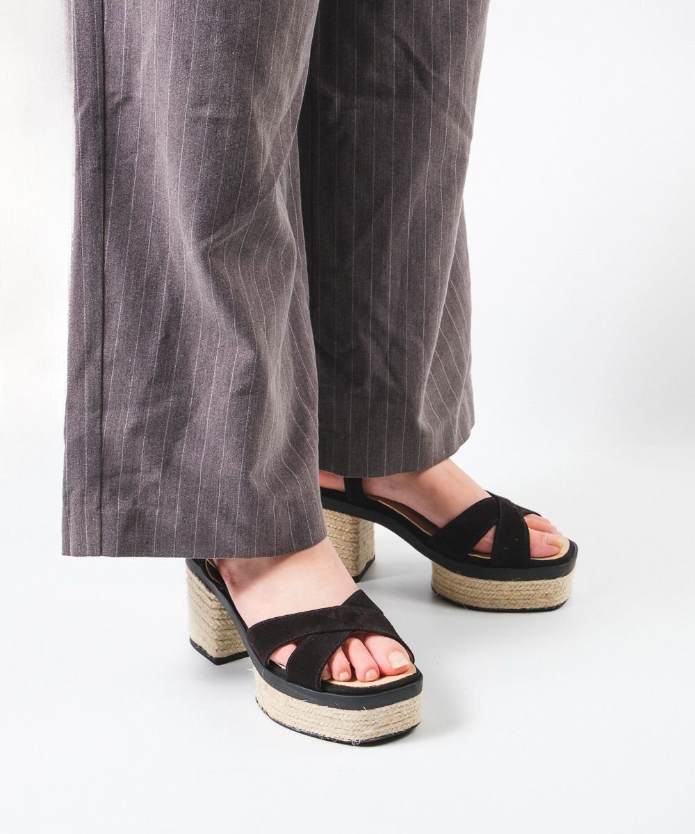 【ガイモ/gaimo】の【GAIMO/ガイモ】クロスストラップ プラットフォームサンダル/MANU 人気、トレンドファッション・服の通販 founy(ファニー) 　ファッション　Fashion　レディースファッション　Ladies' Fashion Online　春　Spring　サンダル　Sandals　シューズ　Shoes　ジュート　Jute　ハンド　Hand　フィット　Fit　S/S・春夏　Ss・Spring/Summer　夏　Summer　 other-1|ID: prp329100004573469 ipo3291000000032447463
