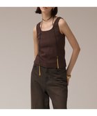 【グレース コンチネンタル/GRACE CONTINENTAL】のテレコリブトップ ブラウン|ID: prp329100004573472 ipo3291000000032367963