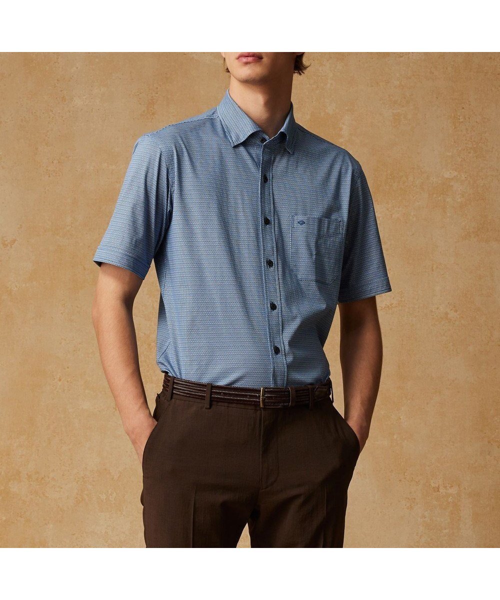 【ジョセフ アブード/JOSEPH ABBOUD / MEN】の【ストレッチ・イージーケア】コンパクトジャージープリントシャツ 人気、トレンドファッション・服の通販 founy(ファニー) 　ファッション　Fashion　メンズファッション　Men's Style Online　トップス・カットソー　Tops/Tshirt/Men　シャツ　Shirts　ウォッシュ　Wash　吸水　Water Absorption　軽量　Lightweight　シンプル　Simple　ジャケット　Jacket　ストレッチ　Stretch　スマート　Smart　スラックス　Slacks　フィット　Fit　プリント　Print　A/W・秋冬　Aw・Autumn/Winter・Fw・Fall-Winter　夏　Summer　エレガント 上品　Elegant　ビジネス 仕事 通勤　Business　 other-1|ID: prp329100004573944 ipo3291000000032602811