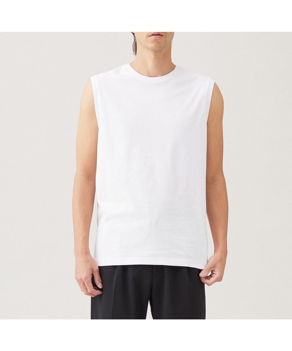 【アンフィーロ/UNFILO / MEN】の【UVケア】BASIC ノースリーブ カットソー インテリア・キッズ・メンズ・レディースファッション・服の通販 founy(ファニー) 　ファッション　Fashion　メンズファッション　Fashion for Men　トップス・カットソー　Cut & Sew Tops　ノースリーブトップス　Sleeveless Tops　インナー　Innerwear　カットソー　Cut and Sewn Top　タンク　Tank Top, Sleeveless Top　ノースリーブ　Sleeveless, No-Sleeve　半袖　Short Sleeve, Half Sleeve　夏　Summer　春　Spring　S/S・春夏　SS, Spring/Summer, Warm Season　ホワイト|ID: prp329100004573945 ipo3291000000033528235