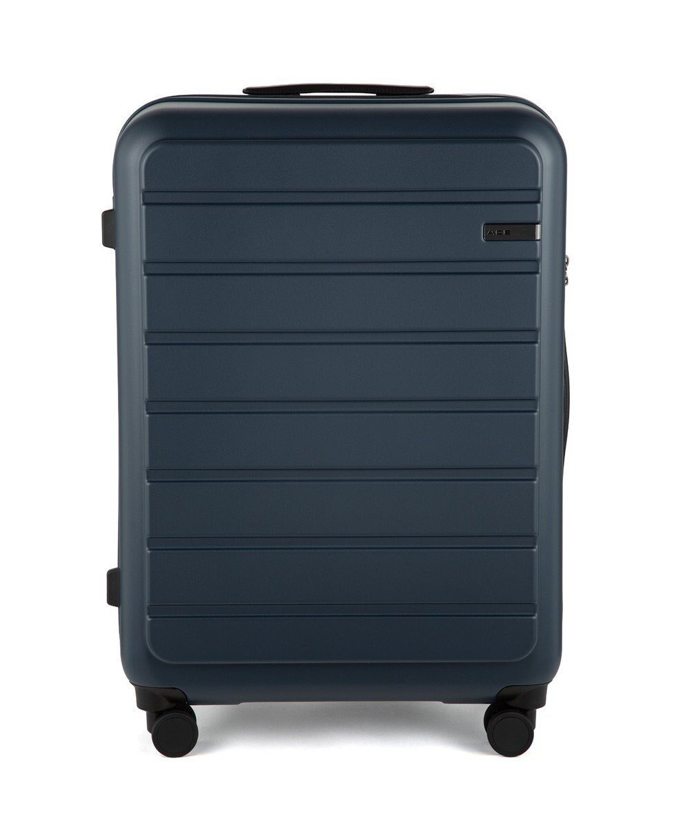 【エースバッグズアンドラゲッジ/ACE BAGS & LUGGAGE】のACE フレットボード スーツケース M 68L 05433 エース インテリア・キッズ・メンズ・レディースファッション・服の通販 founy(ファニー) 　ファッション　Fashion　レディースファッション　Fashion for Women　スーツ　Business Suits & Workwear　トラベル　Travel, Travel Gear　フェイクレザー　Faux Leather, PU Leather　フォルム　Silhouette, Form　ポケット　Pocket, Pocket Detail　おすすめ　Recommended / Our Picks　旅行　Travel　スーツケース キャリーケース　Suitcase / Carry Case　ネイビー|ID: prp329100004573946 ipo3291000000033687020