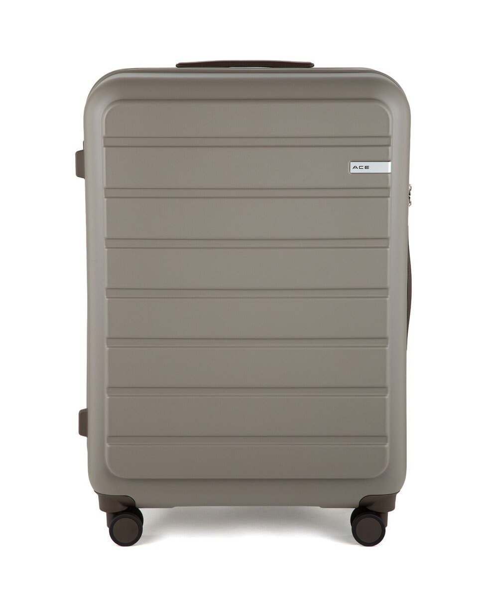 【エースバッグズアンドラゲッジ/ACE BAGS & LUGGAGE】のACE フレットボード スーツケース M 68L 05433 エース インテリア・キッズ・メンズ・レディースファッション・服の通販 founy(ファニー) 　ファッション　Fashion　レディースファッション　Fashion for Women　スーツ　Business Suits & Workwear　トラベル　Travel, Travel Gear　フェイクレザー　Faux Leather, PU Leather　フォルム　Silhouette, Form　ポケット　Pocket, Pocket Detail　おすすめ　Recommended / Our Picks　旅行　Travel　スーツケース キャリーケース　Suitcase / Carry Case　トープ|ID: prp329100004573946 ipo3291000000033687024