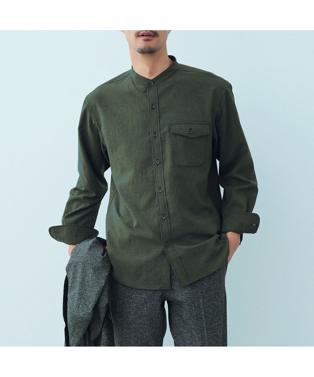 【ジョセフ アブード/JOSEPH ABBOUD / MEN】の【洗える・軽量/清涼/ストレッチ】ハイツイストドライストレッチ シャツ インテリア・キッズ・メンズ・レディースファッション・服の通販 founy(ファニー) 　ファッション　Fashion　メンズファッション　Fashion for Men　トップス・カットソー　Cut & Sew Tops　メンズシャツ　Shirts　春　Spring　洗える　Machine Washable　カーゴパンツ　Cargo Pants, Utility Pants　カーディガン　Cardigan, Knitwear　吸水　Absorbent, Quick-Dry　軽量　Lightweight, Ultra Light　サマー　Summer, Summer Style　ショート　Short, Short Length　シンプル　Simple, Minimal　ストレッチ　Stretch, Stretchy Fabric　スマート　Smart, Elegant　スラックス　Slacks, Dress Pants　デニム　Denim, Jeans Material　フィット　Fit, Slim Fit　羽織　Haori, Light Jacket　リラックス　Relax, Relaxed Fit　S/S・春夏　SS, Spring/Summer, Warm Season　夏　Summer　ビジネス 仕事 通勤　Business / Work / Commuting　オリーブ系|ID: prp329100004573954 ipo3291000000033124464