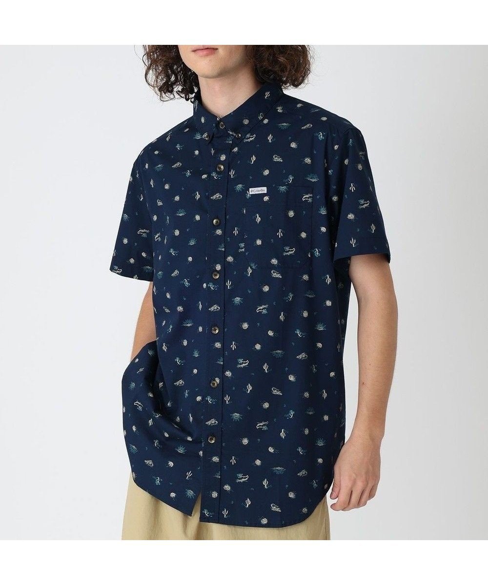 【コロンビア/Columbia / MEN】のColumbia/ ラピッドリバーズプリントショートスリーブシャツ /コロンビア インテリア・キッズ・メンズ・レディースファッション・服の通販 founy(ファニー) 　ファッション　Fashion　メンズファッション　Men's Style Online　トップス・カットソー　Tops/Tshirt/Men　シャツ　Shirts　おすすめ　Recommend　アウトドア　Outdoor　ストレッチ　Stretch　フィット　Fit　プリント　Print　半袖　Short Sleeve　夏　Summer　S/S・春夏　Ss・Spring/Summer　A/W・秋冬　Aw・Autumn/Winter・Fw・Fall-Winter　Collegiate Navy Deserted|ID: prp329100004573960 ipo3291000000032452736