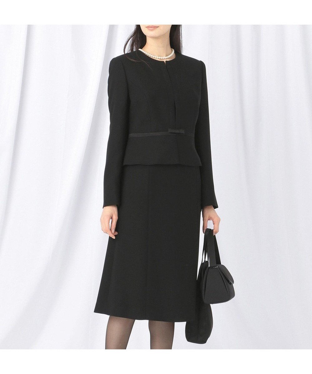 【自由区 FORMAL/JIYU-KU FORMAL】の【オールシーズン対応】バーズアイ ジャケット+ワンピース 人気、トレンドファッション・服の通販 founy(ファニー) 　ファッション　Fashion　レディースファッション　Fashion for Women　アウター　Coat / Outerwear Collection　レディースジャケット・軽アウター　Jackets　スーツ　Business Suits & Workwear　スーツジャケット・オフィスブレザー　Suit Jackets / Blazers　スーツセット・2点セット・レディーススーツ　Suit Sets / 2-Piece Suits / Office Suit Sets　アンサンブル　Ensemble Set　エレガント 上品　Elegant　サテン　Satin, Glossy Fabric　シフォン　Chiffon, Lightweight Fabric　シンプル　Simple, Minimal　ジャケット　Jacket, Outerwear　スーツ　Suit, Formalwear　セットアップ　Set-Up, Coordinated Outfit　リボン　Ribbon, Bow　夏　Summer　S/S・春夏　SS, Spring/Summer, Warm Season　A/W・秋冬　Autumn/Winter　 other-1|ID: prp329100004573964 ipo3291000000033487452