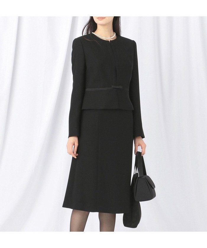 【自由区 FORMAL/JIYU-KU FORMAL】の【オールシーズン対応】バーズアイ ジャケット+ワンピース インテリア・キッズ・メンズ・レディースファッション・服の通販 founy(ファニー) https://founy.com/ ファッション Fashion レディースファッション Fashion for Women アウター Coat / Outerwear Collection レディースジャケット・軽アウター Jackets スーツ Business Suits & Workwear スーツジャケット・オフィスブレザー Suit Jackets / Blazers スーツセット・2点セット・レディーススーツ Suit Sets / 2-Piece Suits / Office Suit Sets アンサンブル Ensemble Set エレガント 上品 Elegant サテン Satin, Glossy Fabric シフォン Chiffon, Lightweight Fabric シンプル Simple, Minimal ジャケット Jacket, Outerwear スーツ Suit, Formalwear セットアップ Set-Up, Coordinated Outfit リボン Ribbon, Bow 夏 Summer S/S・春夏 SS, Spring/Summer, Warm Season A/W・秋冬 Autumn/Winter |ID: prp329100004573964 ipo3291000000033669126