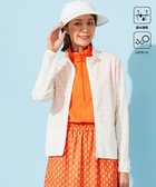 【23区 ゴルフ/NIJYUSANKU GOLF】の【WOMEN】便利なUV羽織!【吸水速乾/UVカット】ラメボーダージャージ ホワイト系|ID: prp329100004573972 ipo3291000000032657882