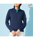 【23区 ゴルフ/NIJYUSANKU GOLF】の【WOMEN】便利なUV羽織!【吸水速乾/UVカット】ラメボーダージャージ ネイビー系|ID: prp329100004573972 ipo3291000000032657884
