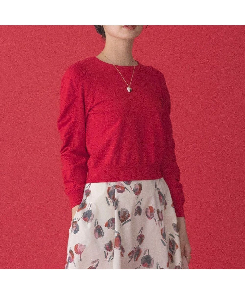 【組曲/KUMIKYOKU】のハートボタン ニットプルオーバー 人気、トレンドファッション・服の通販 founy(ファニー) 　ファッション　Fashion　レディースファッション　Fashion for Women　トップス・カットソー　Cut & Sew Tops　ニット　Knit Tops & Sweaters　カジュアルプルオーバー・ニットトップス　Pullovers & Knit Tops / Casual Pullovers　インナー　Innerwear　春　Spring　カーディガン　Cardigan, Knitwear　クロップド　Cropped, Short Length　シャーリング　Shirring, Ruched　ショルダー　Shoulder, Shoulder Strap　セーター　Sweater, Knitwear　S/S・春夏　SS, Spring/Summer, Warm Season　夏　Summer　エレガント 上品　Elegant　 other-1|ID: prp329100004573996 ipo3291000000033036822