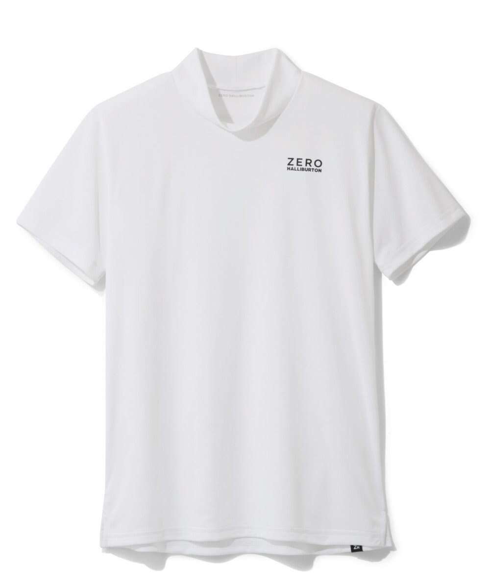 【ゼロハリバートン/ZERO HALLIBURTON】の【防透け】モックネックTシャツ 82834 W4S3 レディースゴルフ インテリア・キッズ・メンズ・レディースファッション・服の通販 founy(ファニー) 　ファッション　Fashion　レディースファッション　Fashion for Women　トップス・カットソー　Cut & Sew Tops　シャツ・ブラウス・オフィスカジュアル　Elegant Blouses & Button-Ups　ロングTシャツ・Tシャツ　Longline T-Shirts & Tees　カットソー・ベーシックTシャツ　Cut-and-Sewn Tops / Stretch Tees & Basics　インナー　Innerwear　カットソー　Cut and Sewn Top　ゴルフ　Golf　シンプル　Simple, Minimal　モックネック　Mock Neck, Short Turtleneck　ヨガ　Yoga, Yoga Wear　ラウンド　Round, Round Neck　ワンポイント　One Point, Statement Accent　再入荷　Restock / Back in Stock　夏　Summer　春　Spring　S/S・春夏　SS, Spring/Summer, Warm Season　ホワイト|ID: prp329100004573998 ipo3291000000032772301