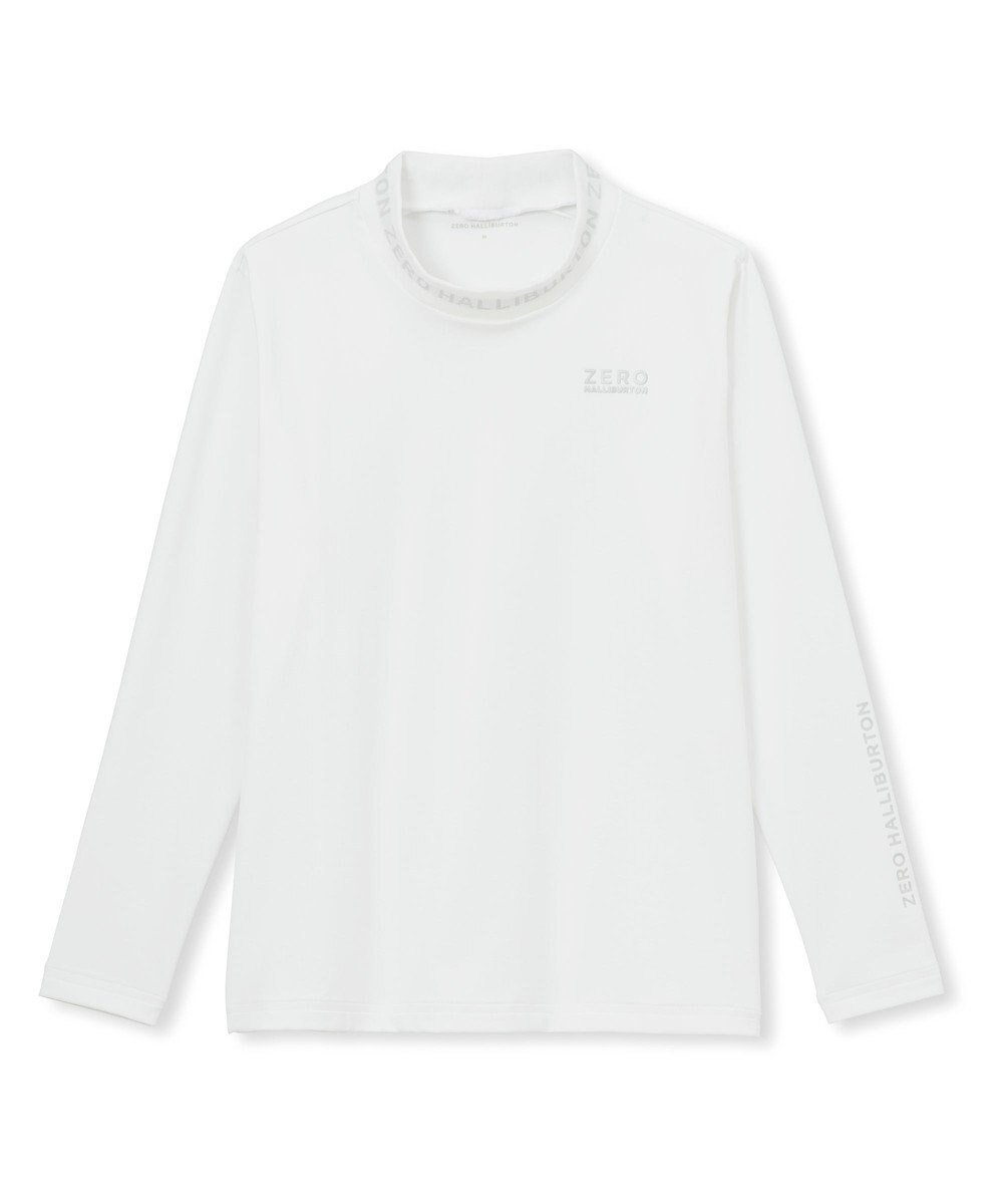 【ゼロハリバートン/ZERO HALLIBURTON】のZHG-W4b デルタソロテックスロングリブモックネックTシャツ 82687 レディースゴルフ インテリア・キッズ・メンズ・レディースファッション・服の通販 founy(ファニー) 　ファッション　Fashion　レディースファッション　WOMEN　トップス・カットソー　Tops/Tshirt　シャツ/ブラウス　Shirts/Blouses　ロング / Tシャツ　T-Shirts　カットソー　Cut and Sewn　カットソー　Cut And Sew　ゴルフ　Golf　スウィング　Swing　スリーブ　Sleeve　パウダー　Powder　パターン　Pattern　プリント　Print　再入荷　Restock/Back In Stock/Re Arrival　夏　Summer　S/S・春夏　Ss・Spring/Summer　A/W・秋冬　Aw・Autumn/Winter・Fw・Fall-Winter　軽量　Lightweight　ホワイト|ID: prp329100004574001 ipo3291000000032378517