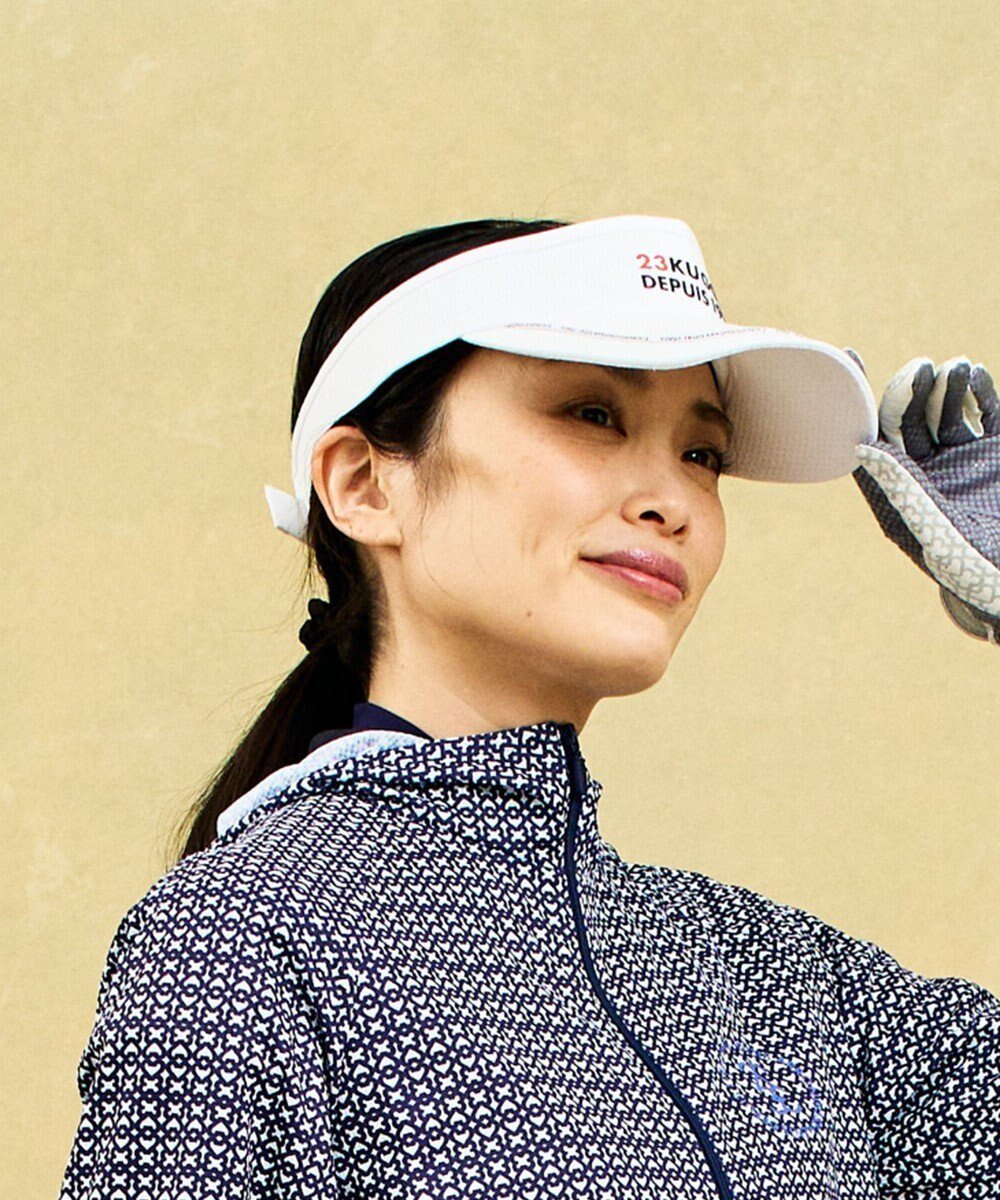 【23区 ゴルフ/NIJYUSANKU GOLF】の【UNISEX】JUST-FITバイザー インテリア・キッズ・メンズ・レディースファッション・服の通販 founy(ファニー) 　ファッション　Fashion　レディースファッション　Fashion for Women　キャップ&ハット　Hats & Caps　ユニセックス　Unisex, Genderless　アイレット　Eyelet Lace　キャップ　Cap, Baseball Cap　フィット　Fit, Slim Fit　メッシュ　Mesh, Net Fabric　人気　Popular, Best Seller　定番　Standard, Basic Item　帽子　Hat, Headwear　ホワイト系|ID: prp329100004574002 ipo3291000000033591671
