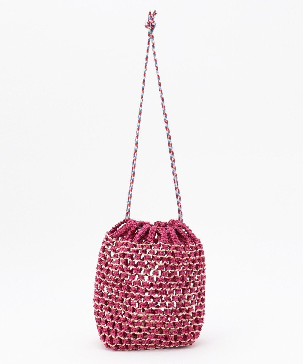 【アンビリオン/UNBILLION】のkakatoo カラーコードサイザル巾着バッグ インテリア・キッズ・メンズ・レディースファッション・服の通販 founy(ファニー) 　ファッション　Fashion　レディースファッション　Fashion for Women　バッグ　Bags　シンプル　Simple, Minimal　フェミニン　Feminine, Girly　巾着　Drawstring Bag, Kinchaku　ピンクレッド|ID: prp329100004574018 ipo3291000000034266047