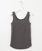 【アンフィーロ 自由区/UNFILO】の【マシンウォッシャブル】テレコタンク グレー系|ID: prp329100004574044 ipo3291000000032379125