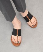 【インター ショシュール/INTER-CHAUSSURES】の【ITALIAN SHOEMAKERS】メタルパーツエラスティックトングサンダル ブラックコンビ|ID: prp329100004574056 ipo3291000000032379267