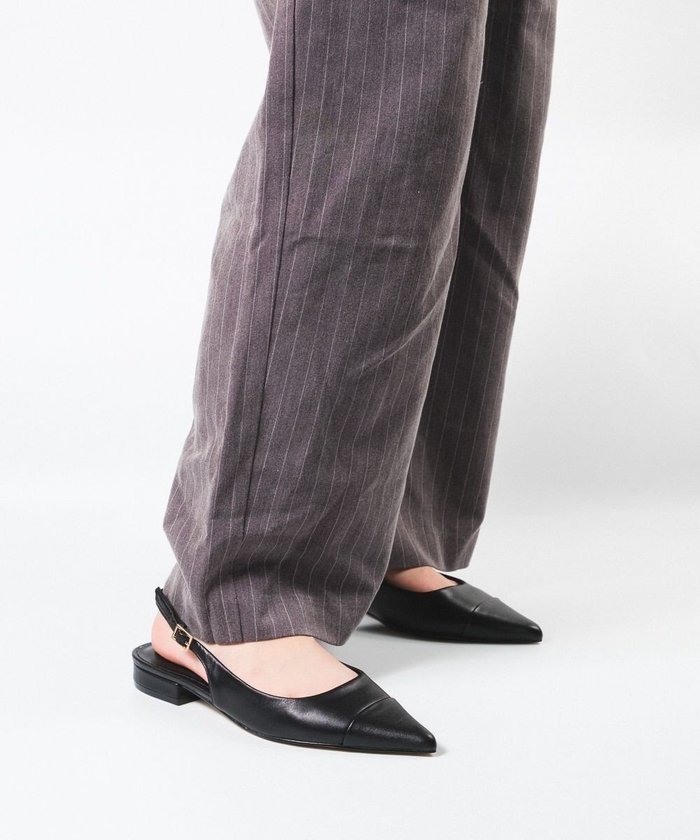 【スティーブマデン/STEVE MADDEN】のROWYN ポインテッドスリングバックフラットパンプス インテリア・キッズ・メンズ・レディースファッション・服の通販 founy(ファニー) https://founy.com/ ファッション Fashion レディースファッション Ladies' Fashion Online バッグ Bag 厚底 Platforms クラシカル Classical 今季 This Season シューズ Shoes フラット Flat ビジネス 仕事 通勤 Business |ID: prp329100004574096 ipo3291000000032447376