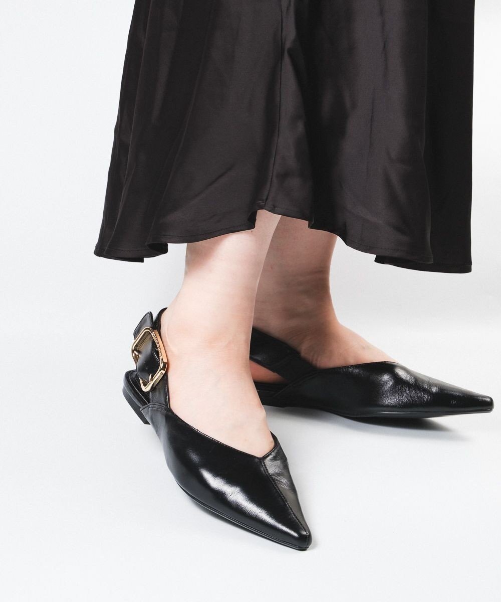 【スティーブマデン/STEVE MADDEN】のSIANNA Vカットフラットパンプス インテリア・キッズ・メンズ・レディースファッション・服の通販 founy(ファニー) 　ファッション　Fashion　レディースファッション　Ladies' Fashion Online　アンクル　Uncle　シューズ　Shoes　フィット　Fit　フラット　Flat　厚底　Platforms　ビジネス 仕事 通勤　Business　ブラックレザー|ID: prp329100004574097 ipo3291000000032447384