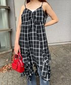 【ウィゴー/WEGO】のチェックイレヘムキャミワンピース 人気、トレンドファッション・服の通販 founy(ファニー) ファッション Fashion レディースファッション Fashion for Women ワンピース Dresses キャミソールワンピース Camisole Dresses イレヘム Irregular Hemline インナー Innerwear 春 Spring 秋 Autumn キャミワンピース Cami Dress, Slip Dress シンプル Simple, Minimal スマホ Smartphone, Mobile Device チェック Check, Plaid, Tartan トレンド Trend, Trending Now フロント Front, Front Design 冬 Winter / This Winter S/S・春夏 SS, Spring/Summer, Warm Season 夏 Summer thumbnail ブラックチェック1|ID: prp329100004574120 ipo3291000000034745530