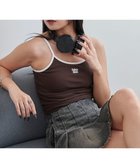 【ウィゴー/WEGO】の【カップ付きインナー】ワンポイント刺繍キャミ 人気、トレンドファッション・服の通販 founy(ファニー) ファッション Fashion レディースファッション WOMEN トップス・カットソー Tops/Tshirt キャミソール / ノースリーブ No Sleeves インナー Inner キャミ Cami キャミソール Camisole ショート Short スマホ Smartphone パーカー Hoodie フロント Front ワンポイント One Point 再入荷 Restock/Back In Stock/Re Arrival 夏 Summer 春 Spring S/S・春夏 Ss・Spring/Summer thumbnail ブラウン|ID: prp329100004574122 ipo3291000000032379751