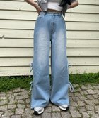 【ウィゴー/WEGO】の【ウエストゴム/楽ちん】サマーデニムサイドリボンパンツ デニム淡色|ID: prp329100004574123 ipo3291000000034464222