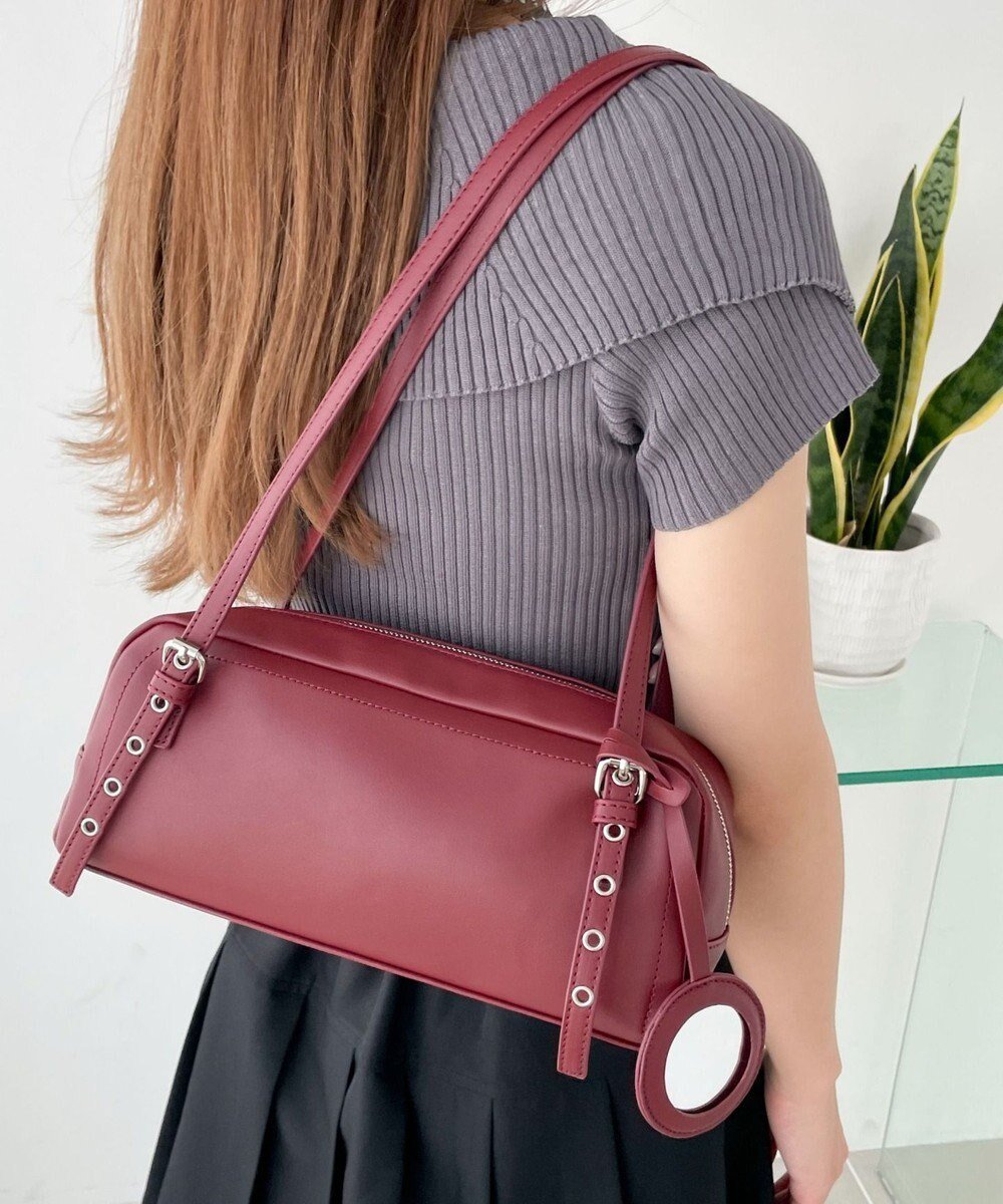 【ウィゴー/WEGO】のミラー付きボストンバッグ 人気、トレンドファッション・服の通販 founy(ファニー) 　ファッション　Fashion　レディースファッション　Fashion for Women　バッグ　Bags　コンパクト　Compact, Small Size　ショルダー　Shoulder, Shoulder Strap　スクエア　Square, Square Shape　スマホ　Smartphone, Mobile Device　チェック　Check, Plaid, Tartan　トレンド　Trend, Trending Now　バレエ　Ballet, Ballet Style　ボストンバッグ　Boston Bag, Retro Bag　おすすめ　Recommended / Our Picks　 other-1|ID: prp329100004574133 ipo3291000000034322343