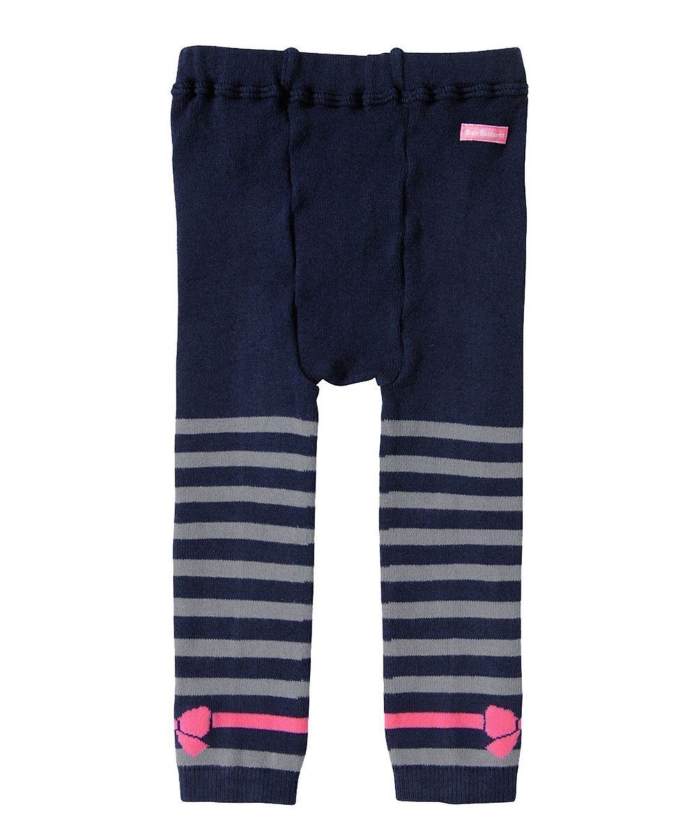 【ミキハウスホットビスケッツ/MIKI HOUSE HOT BISCUITS / KIDS】の【80-120cm】 ボーダー柄 レギンス 人気、トレンドファッション・服の通販 founy(ファニー) 　ファッション　Fashion　キッズファッション　Fashion for Kids　ガーリー　Girly, Feminine Style　ショート　Short, Short Length　ボーダー　Border, Stripe　リボン　Ribbon, Bow　レギンス　Leggings, Stretch Pants　 other-1|ID: prp329100004574872 ipo3291000000033652676
