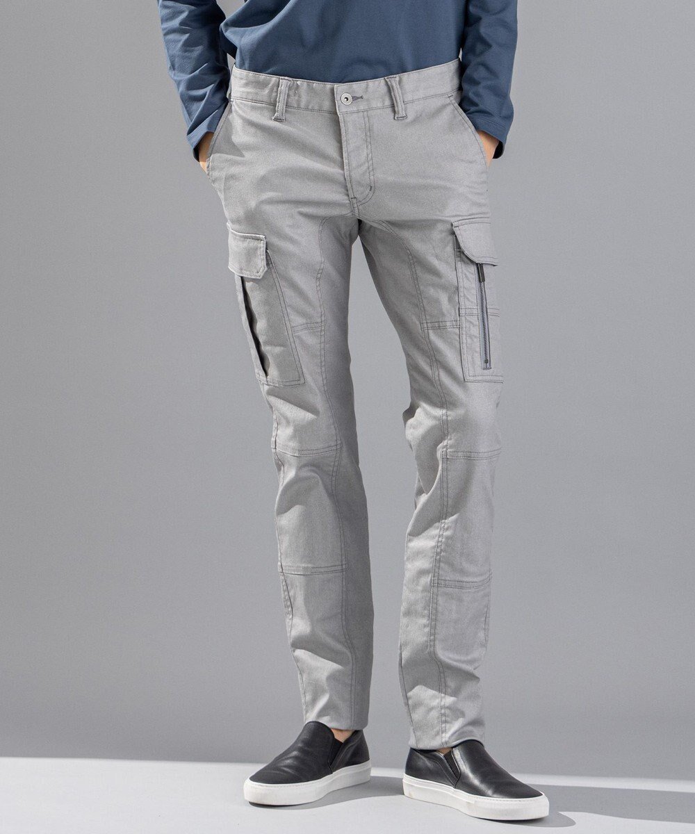 【ジョゼフ オム/JOSEPH HOMME / MEN】の【LEON 2月号掲載】ハイパワーソフトストレッチ / STICK CARGO インテリア・キッズ・メンズ・レディースファッション・服の通販 founy(ファニー) 　ファッション　Fashion　メンズファッション　Men's Style Online　ボトムス　Bottoms/Men　春　Spring　コーティング　Coating　ストレッチ　Stretch　ストレート　Straight　スリム　Slim　雑誌　Magazine　デニム　Denim　定番　Standard　2月号　February Issue　人気　Popularity　ワーク　Work　S/S・春夏　Ss・Spring/Summer　再入荷　Restock/Back In Stock/Re Arrival　夏　Summer　ライトグレー系|ID: prp329100004574889 ipo3291000000032633607