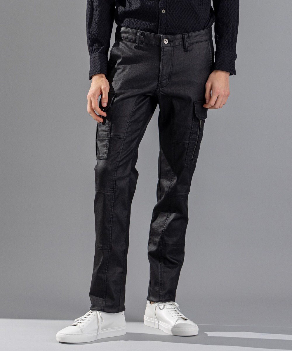 【ジョゼフ オム/JOSEPH HOMME / MEN】の【LEON 2月号掲載】ハイパワーソフトストレッチ / STICK CARGO インテリア・キッズ・メンズ・レディースファッション・服の通販 founy(ファニー) 　ファッション　Fashion　メンズファッション　Men's Style Online　ボトムス　Bottoms/Men　春　Spring　コーティング　Coating　ストレッチ　Stretch　ストレート　Straight　スリム　Slim　雑誌　Magazine　デニム　Denim　定番　Standard　2月号　February Issue　人気　Popularity　ワーク　Work　S/S・春夏　Ss・Spring/Summer　再入荷　Restock/Back In Stock/Re Arrival　夏　Summer　ブラック系|ID: prp329100004574889 ipo3291000000032633609