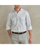 【五大陸/gotairiku / MEN】のノルマンディリネン使用【洗える】カッタウェイカラー ソフトリネンシャツ サックスブルー系|ID: prp329100004574891 ipo3291000000034398145