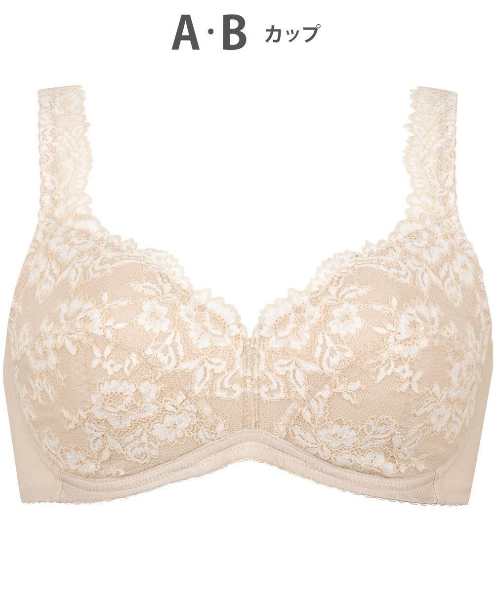 【ウィング/Wing】のノンワイヤーブラ 軽いつけごこち 自然なまるみシルエット 背中すっきり 肩にくいこみにくいストラップ ブラジャー ブラ NB3023 ウイング/ワコール インテリア・キッズ・メンズ・レディースファッション・服の通販 founy(ファニー) ファッション Fashion レディースファッション Fashion for Women アンダー Underwear Essentials ストレッチ Stretch, Stretchy Fabric フラット Flat, Flat Shoes ブラジャー Bra, Lingerie ラップ Wrap, Wrap Design レース Lace, Lace Fabric ワイヤー Wire, Wired Bra エレガント 上品 Elegant ベージュ|ID: prp329100004574910 ipo3291000000034285494