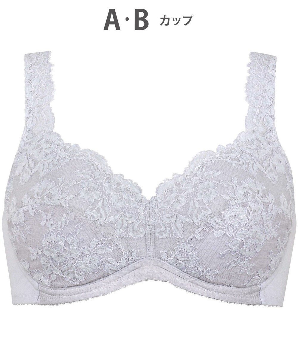 【ウィング/Wing】のノンワイヤーブラ 軽いつけごこち 自然なまるみシルエット 背中すっきり 肩にくいこみにくいストラップ ブラジャー ブラ NB3023 ウイング/ワコール インテリア・キッズ・メンズ・レディースファッション・服の通販 founy(ファニー) ファッション Fashion レディースファッション Fashion for Women アンダー Underwear Essentials ストレッチ Stretch, Stretchy Fabric フラット Flat, Flat Shoes ブラジャー Bra, Lingerie ラップ Wrap, Wrap Design レース Lace, Lace Fabric ワイヤー Wire, Wired Bra エレガント 上品 Elegant グレー|ID: prp329100004574910 ipo3291000000034285495