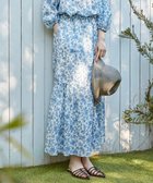【23区/NIJYUSANKU】の【SLOW/一部店舗限定】ボタニカルプリント スカート ブルー系5|ID: prp329100004574919 ipo3291000000032696284