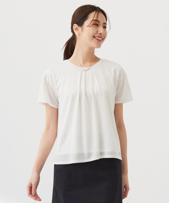 【ジェイ プレス/J.PRESS】のセルロースジャージー カットソー インテリア・キッズ・メンズ・レディースファッション・服の通販 founy(ファニー) https://founy.com/ ファッション Fashion レディースファッション Fashion for Women トップス・カットソー Cut & Sew Tops シャツ・ブラウス・オフィスカジュアル Elegant Blouses & Button-Ups ロングTシャツ・Tシャツ Longline T-Shirts & Tees カットソー・ベーシックTシャツ Cut-and-Sewn Tops / Stretch Tees & Basics アンサンブル Ensemble Set カットソー Cut and Sewn Top カーディガン Cardigan, Knitwear シアー Sheer, See-Through フェミニン Feminine, Girly ベーシック Basic, Essential 夏 Summer 春 Spring S/S・春夏 SS, Spring/Summer, Warm Season |ID: prp329100004574925 ipo3291000000032640468