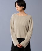 【アンクレイヴ/uncrave】の【手洗い可】ウール ナイロン 2WAY ニット(uncrave STANDARD) 人気、トレンドファッション・服の通販 founy(ファニー) ファッション Fashion レディースファッション Fashion for Women トップス・カットソー Cut & Sew Tops ニット Knit Tops & Sweaters スタイリッシュ Stylish, Fashionable セーター Sweater, Knitwear ペプラム Peplum, Flared Hem A/W・秋冬 Autumn/Winter thumbnail ベージュ|ID: prp329100004574929 ipo3291000000033542400
