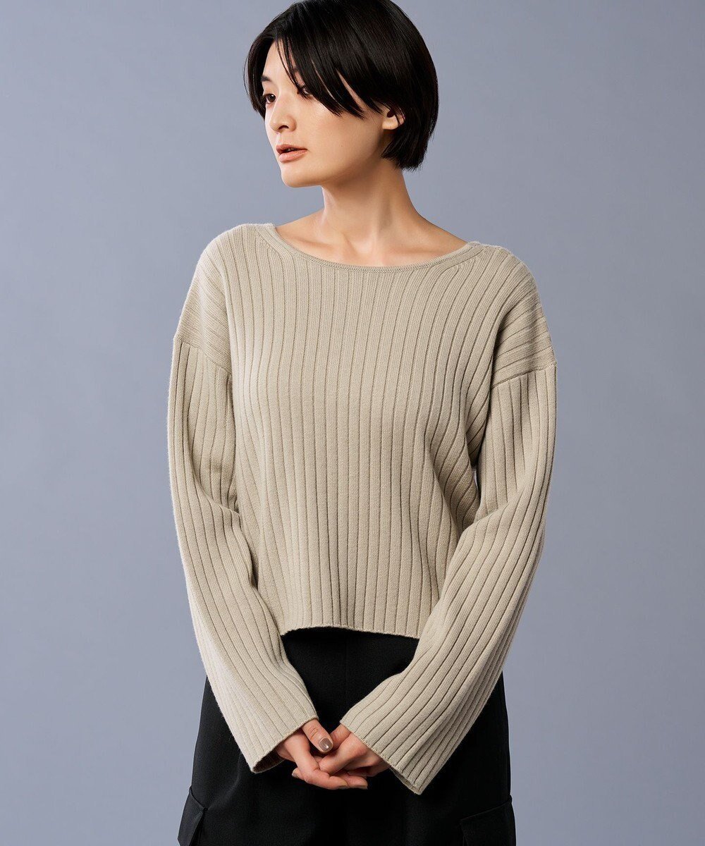 【アンクレイヴ/uncrave】の【手洗い可】ウール ナイロン 2WAY ニット(uncrave STANDARD) インテリア・キッズ・メンズ・レディースファッション・服の通販 founy(ファニー) 　ファッション　Fashion　レディースファッション　Fashion for Women　トップス・カットソー　Cut & Sew Tops　ニット　Knit Tops & Sweaters　スタイリッシュ　Stylish, Fashionable　セーター　Sweater, Knitwear　ペプラム　Peplum, Flared Hem　A/W・秋冬　Autumn/Winter　ベージュ|ID: prp329100004574929 ipo3291000000033542400