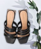 【インター ショシュール/INTER-CHAUSSURES】の【CARRANO】スクエアヒールミュールサンダル ブラック|ID: prp329100004574952 ipo3291000000032552060