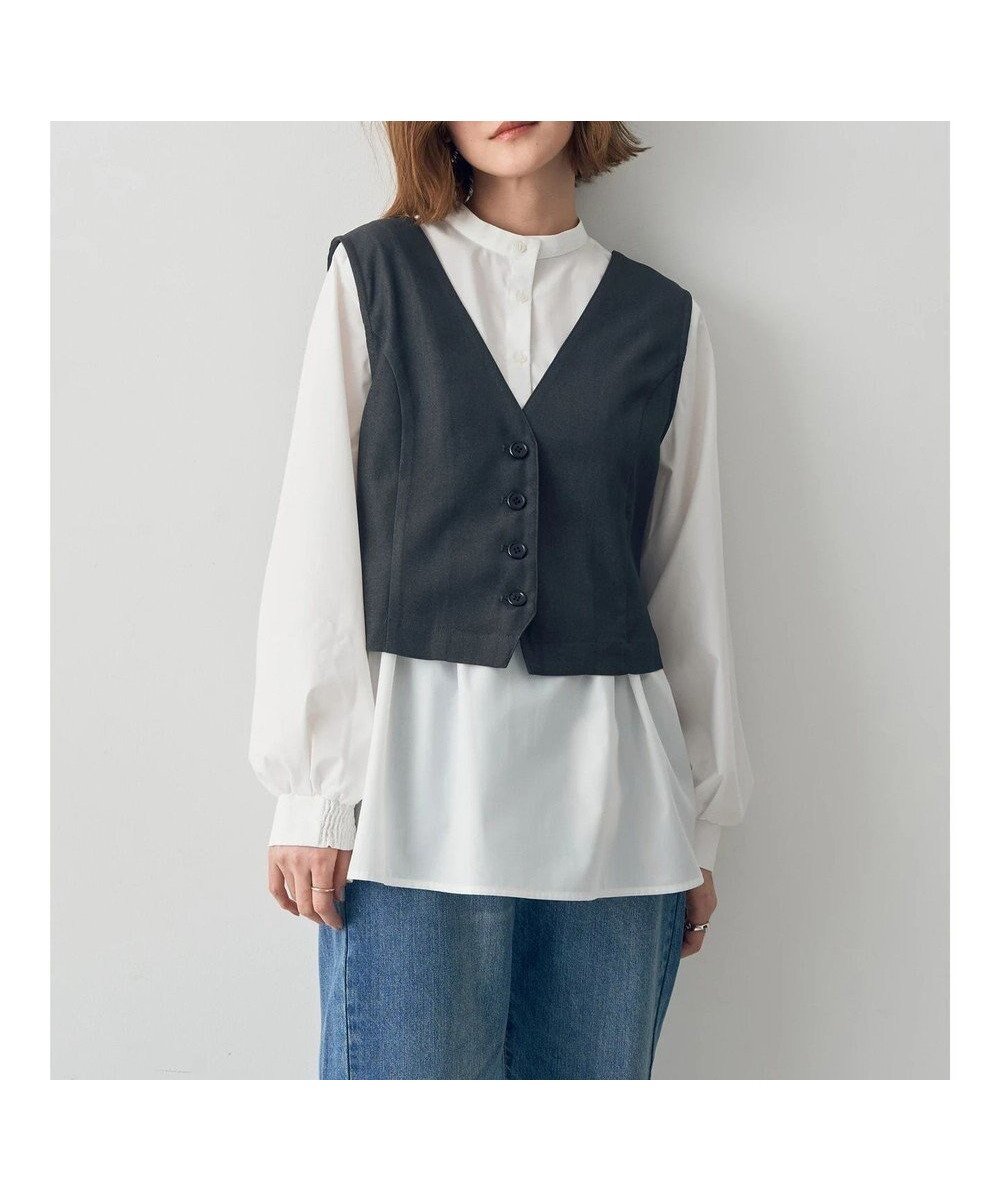 【イェッカ ヴェッカ/YECCA VECCA】の【2点SET】ベストセットブラウス 人気、トレンドファッション・服の通販 founy(ファニー) 　ファッション　Fashion　レディースファッション　Ladies' Fashion Online　アウター　Coat Outerwear　トップス・カットソー　Tops/Tshirt　シャツ/ブラウス　Shirts/Blouses　ベスト/ジレ　Gilets/Vests　ベスト　Vest　ポケット　Pocket　夏　Summer　春　Spring　S/S・春夏　Ss・Spring/Summer　 other-1|ID: prp329100004574964 ipo3291000000032389354