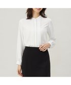 【ジェイ プレス/J.PRESS】の【洗える】ヌーディスバックサテン タックプリーツ ブラウス ホワイト系|ID: prp329100004575086 ipo3291000000034826472