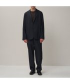 【エイトン/ATON】のWOOL TROPICAL ルーズフィットパンツ - UNISEX NAVY|ID: prp329100004575120 ipo3291000000033523630