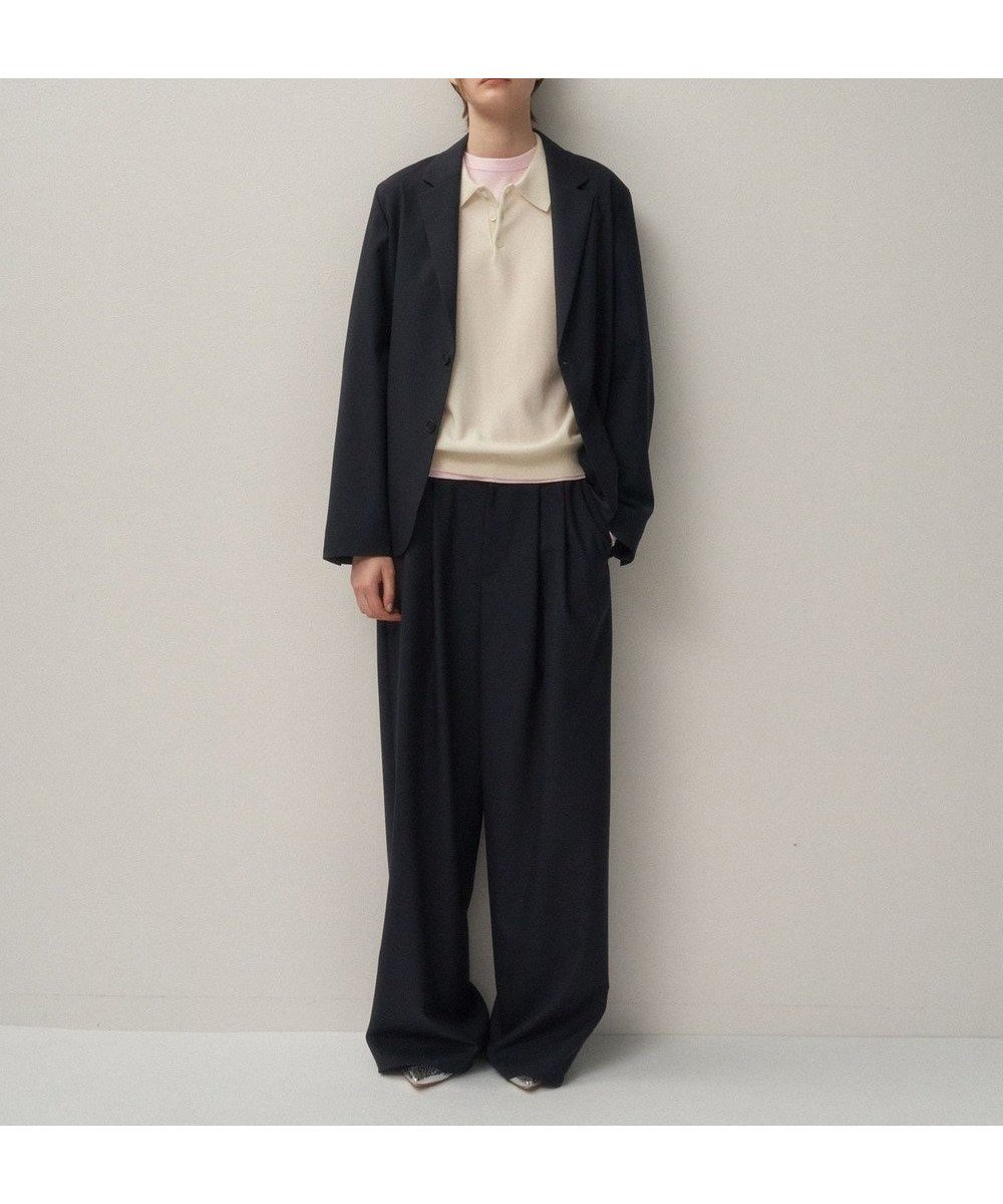 【エイトン/ATON】のWOOL TROPICAL テーラードジャケット - UNISEX インテリア・キッズ・メンズ・レディースファッション・服の通販 founy(ファニー) 　ファッション　Fashion　レディースファッション　Fashion for Women　アウター　Coat / Outerwear Collection　レディースジャケット・軽アウター　Jackets　テーラードジャケット / 通勤・きれいめスタイル　Tailored Jackets & Blazers　ユニセックス　Unisex, Genderless　カーディガン　Cardigan, Knitwear　ジャケット　Jacket, Outerwear　ドロップ　Drop Shoulder, Dropped Style　ボックス　Boxy, Box Shape　リラックス　Relax, Relaxed Fit　夏　Summer　定番　Standard, Basic Item　S/S・春夏　SS, Spring/Summer, Warm Season　A/W・秋冬　Autumn/Winter　NAVY|ID: prp329100004575123 ipo3291000000032724082