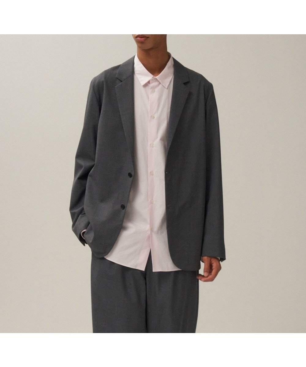 【エイトン/ATON】のWOOL TROPICAL テーラードジャケット - UNISEX インテリア・キッズ・メンズ・レディースファッション・服の通販 founy(ファニー) 　ファッション　Fashion　レディースファッション　Fashion for Women　アウター　Coat / Outerwear Collection　レディースジャケット・軽アウター　Jackets　テーラードジャケット / 通勤・きれいめスタイル　Tailored Jackets & Blazers　ユニセックス　Unisex, Genderless　カーディガン　Cardigan, Knitwear　ジャケット　Jacket, Outerwear　ドロップ　Drop Shoulder, Dropped Style　ボックス　Boxy, Box Shape　リラックス　Relax, Relaxed Fit　夏　Summer　定番　Standard, Basic Item　S/S・春夏　SS, Spring/Summer, Warm Season　A/W・秋冬　Autumn/Winter　TOP GRAY|ID: prp329100004575123 ipo3291000000033523636