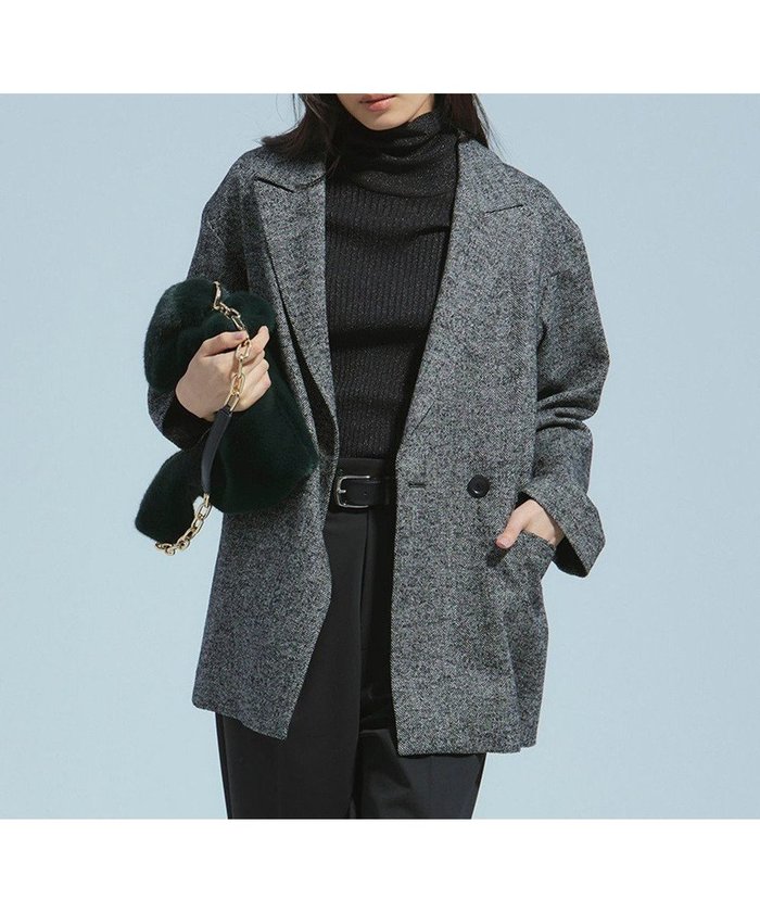 【23区/NIJYUSANKU】のヘリンボーンループツイード ジャケット インテリア・キッズ・メンズ・レディースファッション・服の通販 founy(ファニー) https://founy.com/ ファッション Fashion レディースファッション Fashion for Women アウター Coat / Outerwear Collection レディースジャケット・軽アウター Jackets テーラードジャケット / 通勤・きれいめスタイル Tailored Jackets & Blazers シンプル Simple, Minimal ジャケット Jacket, Outerwear セットアップ Set-Up, Coordinated Outfit ダブル Double, Double-Breasted ツイード Twill, Twill Weave トレンド Trend, Trending Now ネップ Nepp, Slub Yarn ハーフ Half, Half-Length ボトム Bottoms, Lower Wear マニッシュ Mannish, Boyish メランジ Melange, Mixed Yarn 冬 Winter / This Winter A/W・秋冬 Autumn/Winter おすすめ Recommended / Our Picks 日本製 Made In Japan 2024年 2024 2024-2025秋冬・A/W Autumn/Winter 2024–25 AW24–25 |ID: prp329100004575739 ipo3291000000033681550