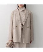 【23区/NIJYUSANKU】のヘリンボーンループツイード ジャケット ベージュ系|ID: prp329100004575739 ipo3291000000033681552