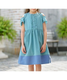 【組曲 / KIDS/KUMIKYOKU】の【UVケア】【110-140㎝】バイカラー ワンピース 人気、トレンドファッション・服の通販 founy(ファニー) ファッション Fashion キッズファッション Fashion for Kids ワンピース Dresses ラベンダー Lavender 夏 Summer 春 Spring S/S・春夏 SS, Spring/Summer, Warm Season |ID:prp329100004575746