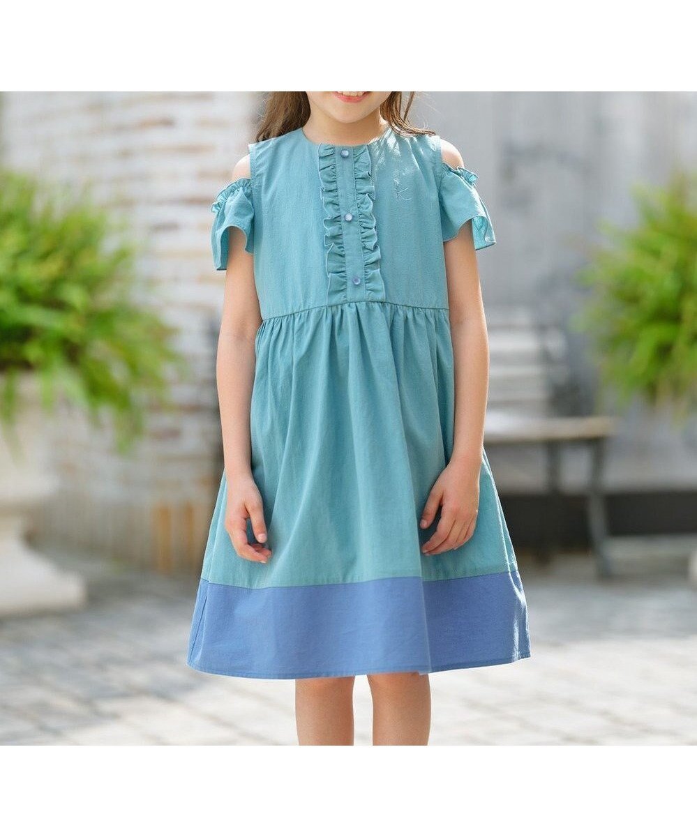 【組曲 / KIDS/KUMIKYOKU】の【UVケア】【110-140㎝】バイカラー ワンピース 人気、トレンドファッション・服の通販 founy(ファニー) 　ファッション　Fashion　キッズファッション　Fashion for Kids　ワンピース　Dresses　ラベンダー　Lavender　夏　Summer　春　Spring　S/S・春夏　SS, Spring/Summer, Warm Season　 other-1|ID: prp329100004575746 ipo3291000000033394484