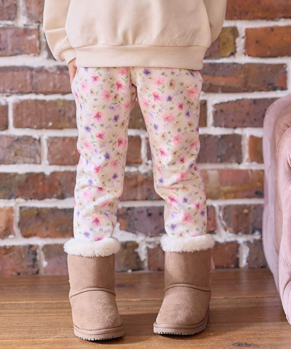 【エニィ/ANY / KIDS】の7days 裏シャギー 総柄 パンツ インテリア・キッズ・メンズ・レディースファッション・服の通販 founy(ファニー) ファッション Fashion キッズファッション Fashion for Kids ボトムス Bottoms おすすめ Recommended / Our Picks ストレッチ Stretch, Stretchy Fabric ポケット Pocket, Pocket Detail リボン Ribbon, Bow 冬 Winter / This Winter 定番 Standard, Basic Item A/W・秋冬 Autumn/Winter アイボリー系花柄|ID: prp329100004575758 ipo3291000000034220452