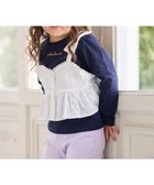【エニィ/ANY / KIDS】のキャミソール付き 長袖Tシャツ オフホワイト×ネイビー|ID: prp329100004575759 ipo3291000000033665692