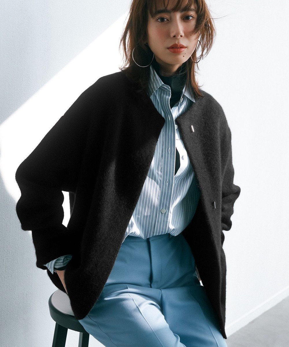 【23区/NIJYUSANKU】の【CLASSY.11月号掲載/洗える】ラクーンブレンドダブルフェイス ニットカーディガン インテリア・キッズ・メンズ・レディースファッション・服の通販 founy(ファニー) 　雑誌掲載アイテム　Magazine Picks & Fashion Features　ファッション雑誌　Fashion Magazines　クラッシィ　CLASSY.　ファッション　Fashion　レディースファッション　Fashion for Women　トップス・カットソー　Cut & Sew Tops　ニット　Knit Tops & Sweaters　カーディガン・羽織り　Layered Style Cardigans　インナー　Innerwear　洗える　Machine Washable　カーディガン　Cardigan, Knitwear　11月号　November Issue　シンプル　Simple, Minimal　雑誌　Magazine, Fashion Magazine　ダブル　Double, Double-Breasted　フェイス　Face, Facial Design　ベーシック　Basic, Essential　ポケット　Pocket, Pocket Detail　A/W・秋冬　Autumn/Winter　冬　Winter / This Winter　おすすめ　Recommended / Our Picks　2024年　2024　2024-2025秋冬・A/W　Autumn/Winter 2024–25 AW24–25　ブラック系|ID: prp329100004575803 ipo3291000000033411244